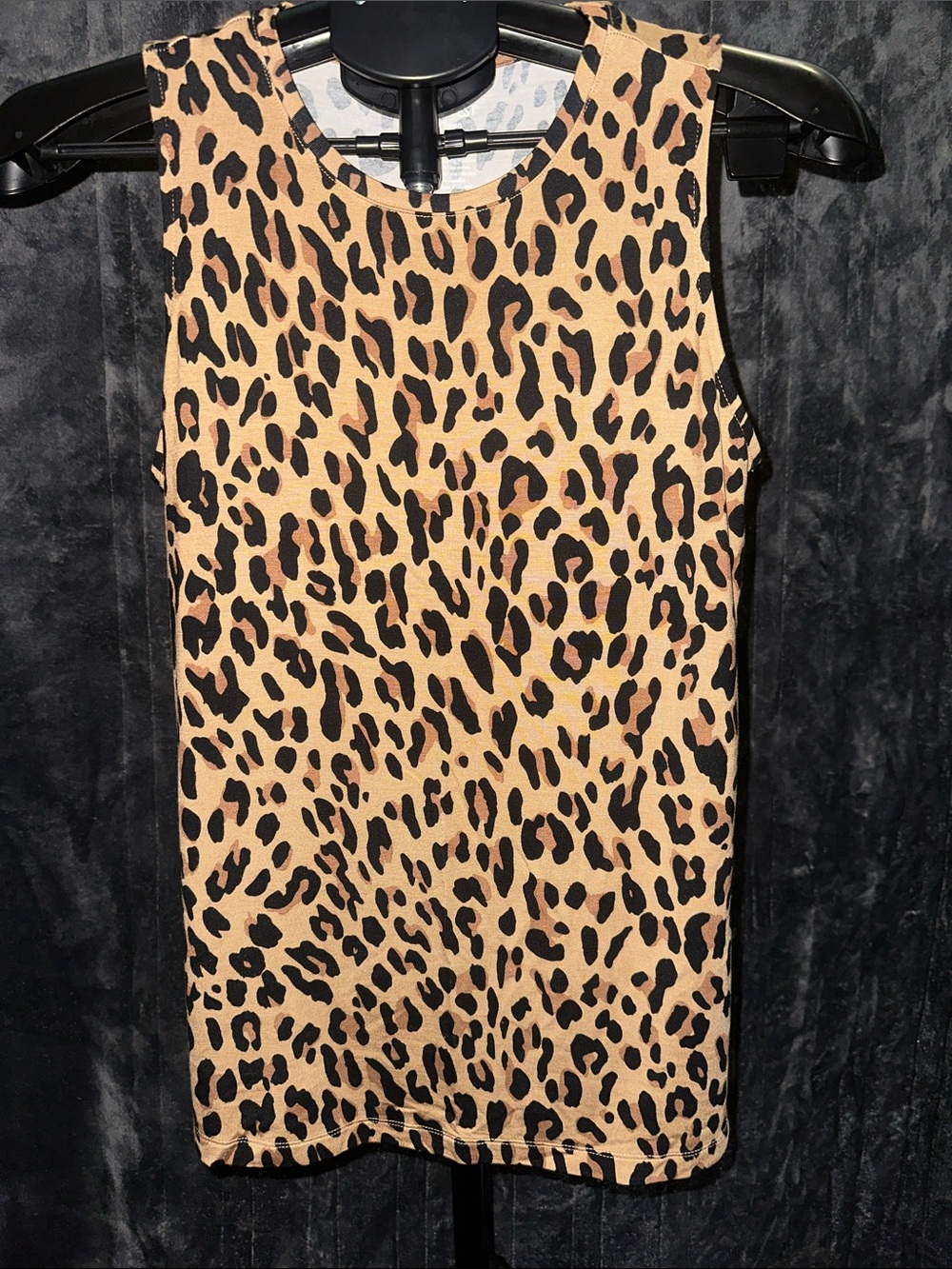 Nine West Leopard Print Tank Top in Tan and Black